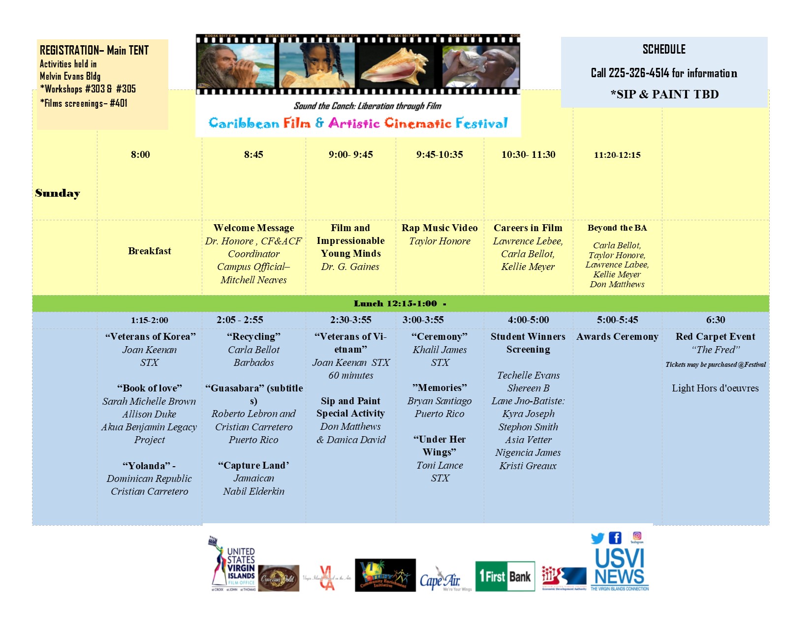 film festival schedule second day